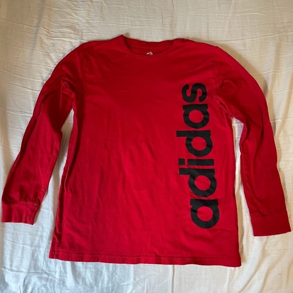 Adidas Red Long Sleeve - Picture 1 of 2